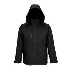 Куртка-трансформер унисекс Falcon, черная, XS–5XL