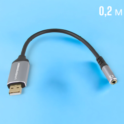 Кабель Аудио Premium H270 USB на 3,5mm/F / Качественный, универсальный и удобный