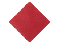 Патч «Ромб», nubuk, Цвет красный