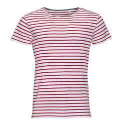 Футболка Miles Men белая с красным, S–XXL