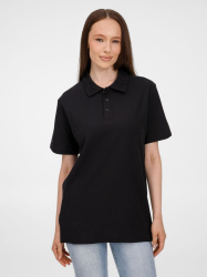 Рубашка поло унисекс Tervise, черная, S–3XL