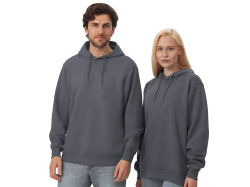 Толстовка с капюшоном оверсайз «Lisbon» унисекс, Размер XL, Цвет темно-серый