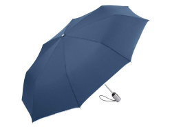 Зонт складной «Guard» автомат со светоотражающим кантом, Цвет синий нэйви