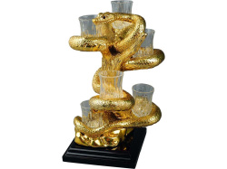 Набор «За ваше здоровье», Цвет золотистый/прозрачный/коричневый