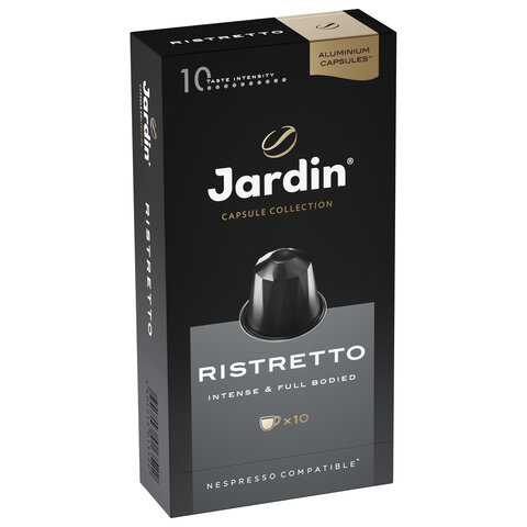 Кофе в капсулах JARDIN "Ristretto" для кофемашин Nespresso, 10 порций, 1352-10