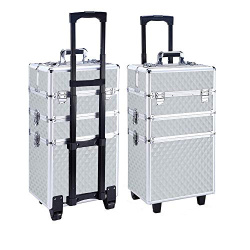 Бьюти кейс (чемодан на колесиках) для визажистов, стилистов, гримеров, мастеров ногтевого сервиса. X