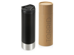 Герметичная термокружка c двойными стенками и медным слоем  «Torrid», 470 мл, Цвет черный