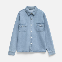 Куртка джинсовая O3, голубая, XS–4XL