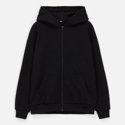 Толстовка унисекс оверсайз Sartoro, черная, XS–4XL