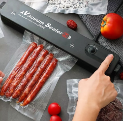 Вакуумный упаковщик (запайщик) продуктов Vacuum Sealer S (2 режима работы +10 пакетов в подарок)