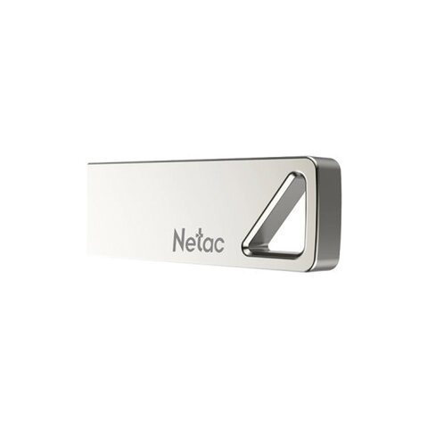 Флеш-диск 64 GB NETAC U326, USB 2.0, металлический корпус, серебристый, NT03U326N-064G-20PN