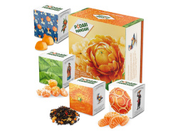 Подарочный набор с чаем и сладостями «ПодариМандари», Цвет мультиколор