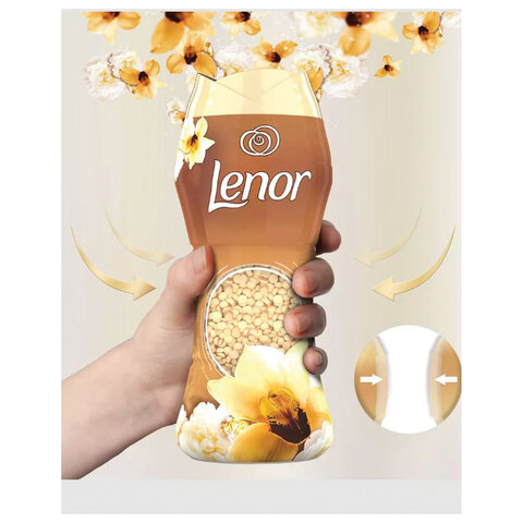 Кондиционер для белья в гранулах, 210 г, LENOR "Oro E Fiori Di Vaniglia", ваниль и орхидея