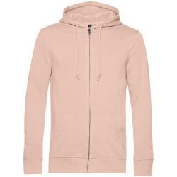 Толстовка на молнии с капюшоном унисекс BNC Inspire (Organic), розовая, XS–3XL