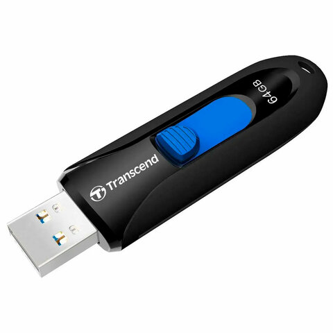 Флеш-диск 64 GB TRANSCEND JetFlash 790, USB 3.1, черный, TS64GJF790K