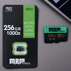 Карта памяти MRM Power MB44, microSDXC, 256 ГБ, Class 10, U3, A1, 10 Мб/с, High speed, черный / Огромная вместимость и высокая производительность