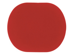 Патч «Овал», soft-touch, Цвет красный