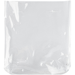 Сумка Clear Fest без ручек, прозрачная, 42x40x8 см