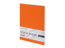 Тетрадь с каменной бумагой А5 «Carrara», Цвет оранжевый