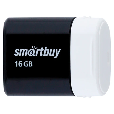 Флеш-диск 16 GB, SMARTBUY Lara, USB 2.0, черный, SB16GBLARA-K