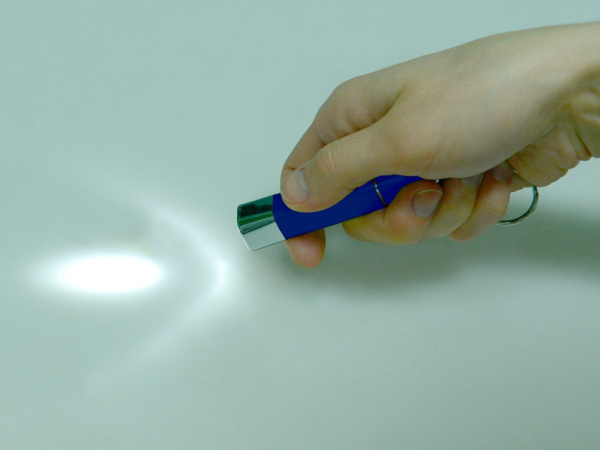 Брелок-фонарик «Ла-мотт», Цвет синий/серебристый