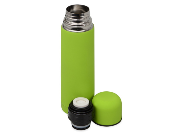 Термос «Ямал Soft Touch» с чехлом, Цвет зеленое яблоко матовый