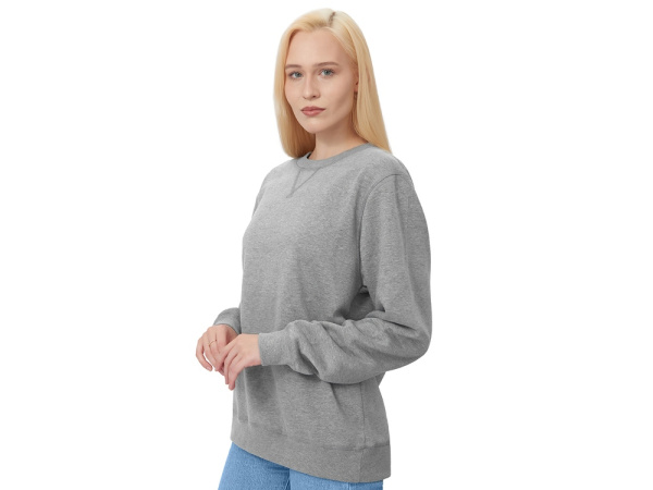 Свитшот оверсайз «Lisbon» унисекс, Размер XL, Цвет серый меланж