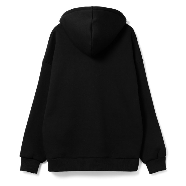 Худи оверсайз унисекс Go Easy, черное, S–XL