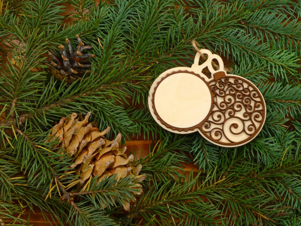 Подвеска «Шары», Цвет натуральный/коричневый