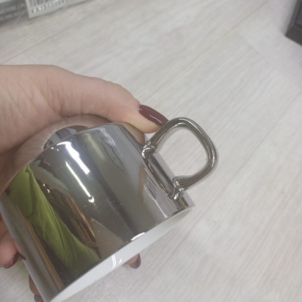 Чайная пара «Solenne», Цвет серебристый