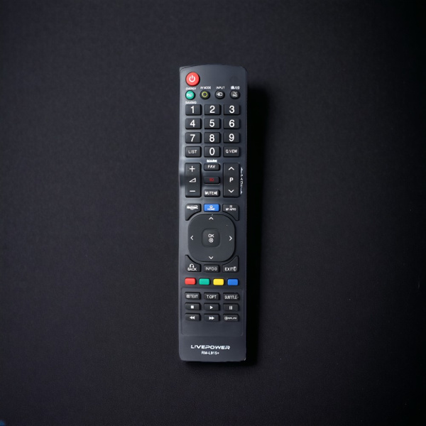 Пульт д/у универсальный RM-L915+ для телевизоров LG, IR интерфейс, радиус до 10 м, черный