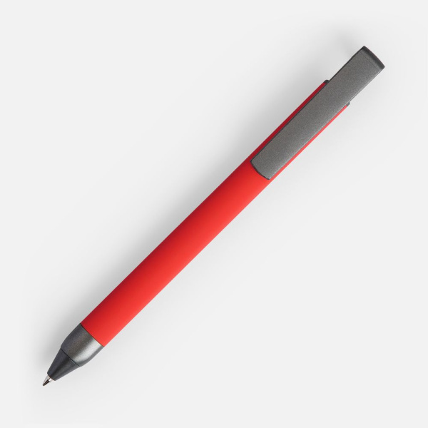 Ручка шариковая Standic с подставкой для телефона, красная, 14,5х1,5 см