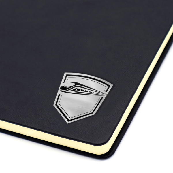 Шильд-наклейка поезд, серебро