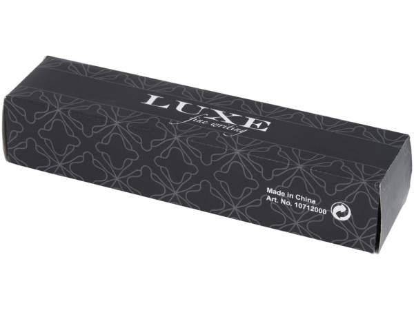 Подарочный набор с шариковой ручкой «Scherzo», Цвет серебристый/черный