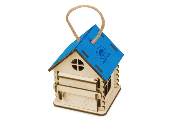 Игрушка-упаковка «Домик», Цвет синий/натуральный