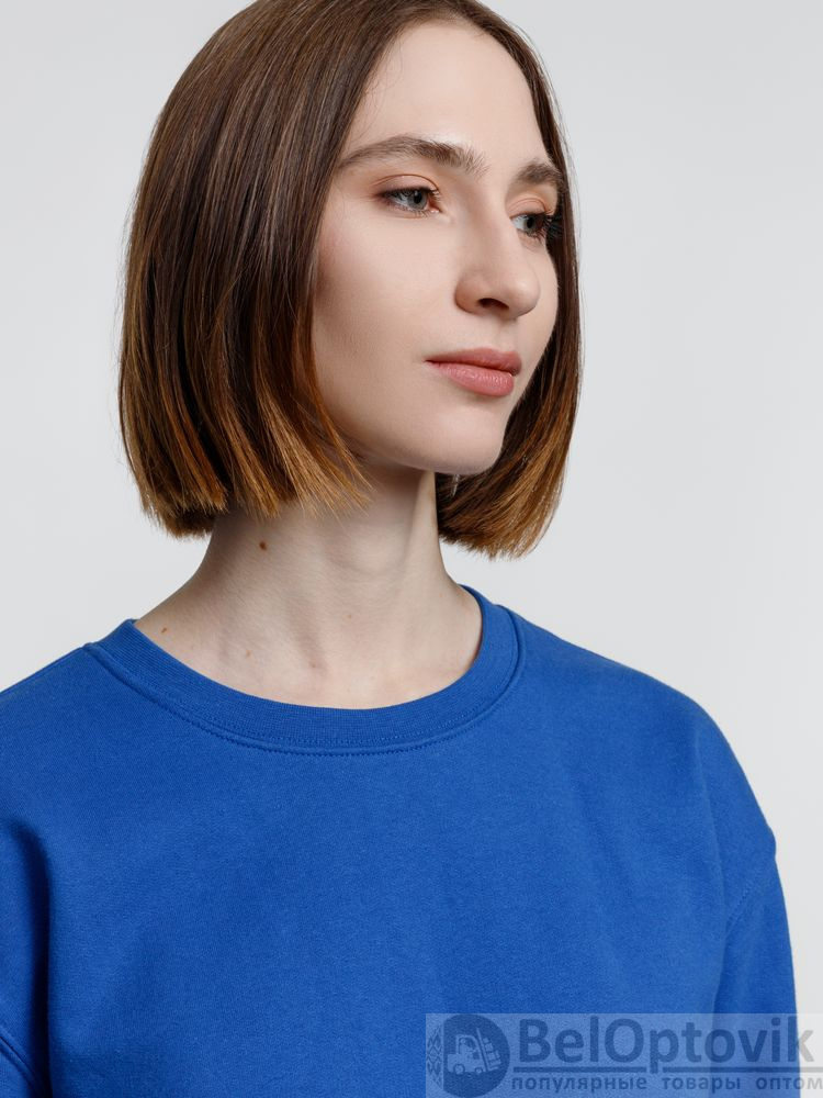 Свитшот унисекс Columbia, ярко-синий, XS–5XL