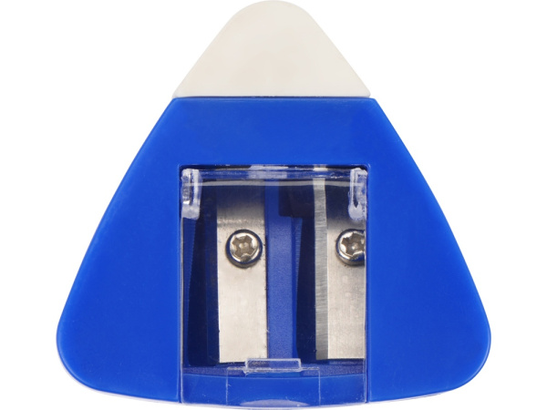 Точилка с ластиком «Easy duo», Цвет синий