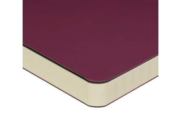 Ежедневник недатированный А5 «Megapolis Velvet Flex», Цвет бордовый
