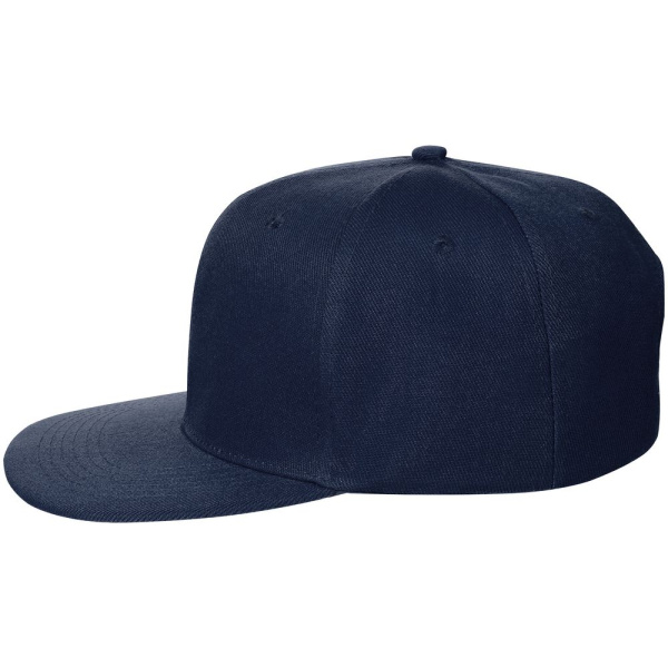 Бейсболка Snapback с прямым козырьком, темно-синяя, 56-58
