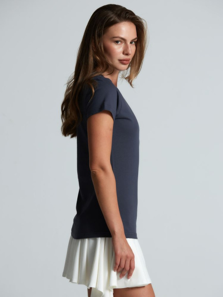 Футболка женская T-bolka Lady, темно-серая (графит), S–3XL