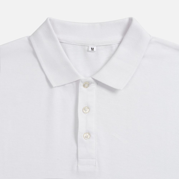 Рубашка поло унисекс Tervise, белая, S–3XL