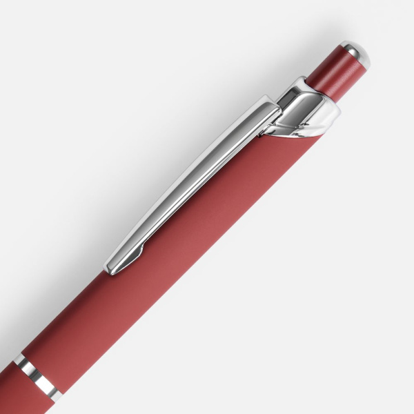 Ручка шариковая Chromos Soft Touch, красная, 13,9х1,1 см
