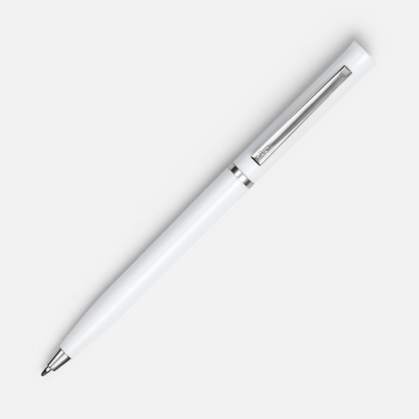 Ручка шариковая Euro Chrome, белая, 13,3x0,8 см