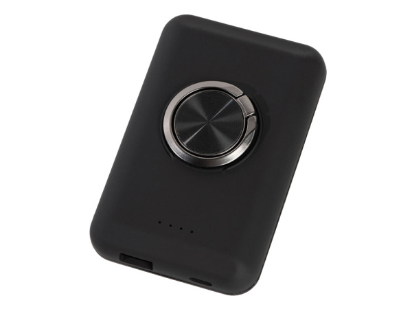 Магнитный беспроводной внешний аккумулятор с быстрой зарядкой QC/PD 20 Вт «MagnetIQ», 5000 mAh, Цвет черный