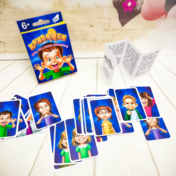 Настольная игра для детей, логопедическая "Кривляки" Dream Makers 6+