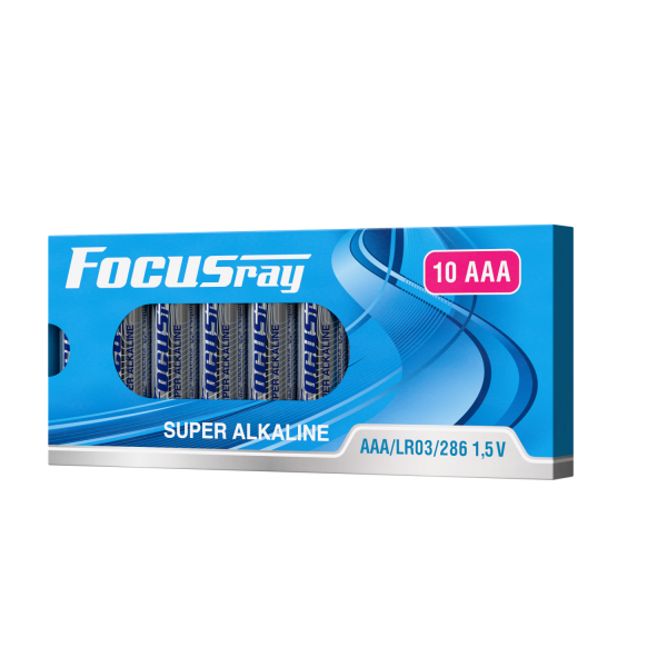 FOCUSray SUPER ALKALINE LR03/BOX10 1/24/48 батарейка, шт (10 шт)