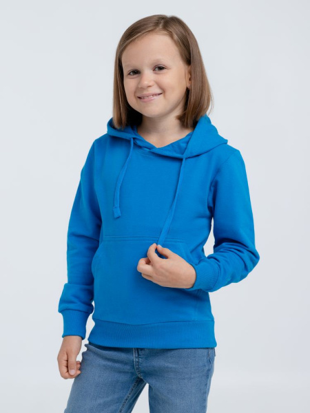 Худи детское Kirenga Kids 2.0, бирюзовое, 6–14 лет