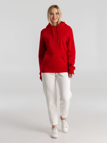 Толстовка с капюшоном унисекс King, красная, XS–4XL