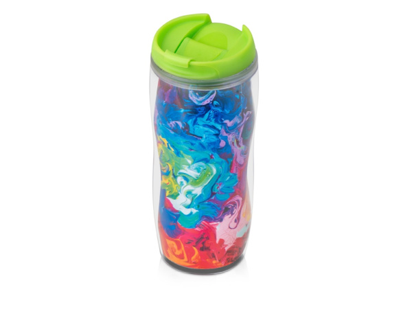 Термокружка «Mony», Цвет прозрачный/зеленый