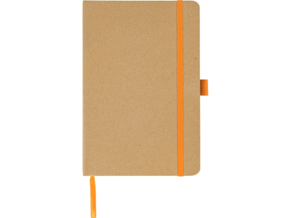 Блокнот A5 в твердой обложке «Sevilia Color», Цвет натуральный, оранжевый
